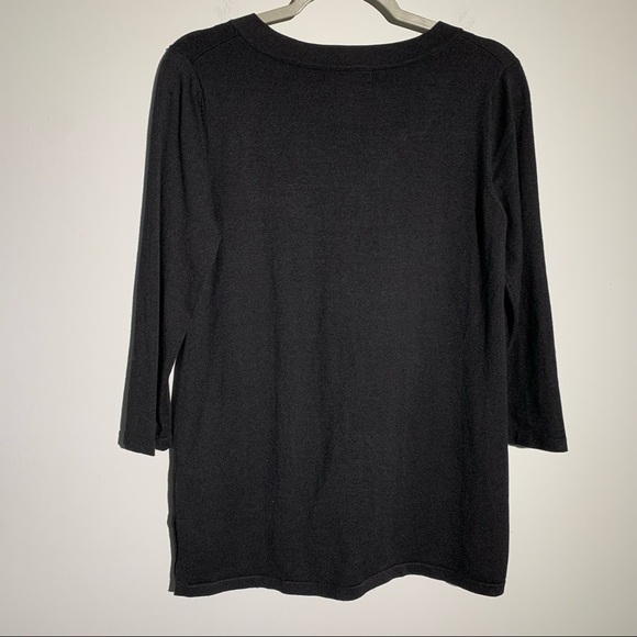 Women’s Cable & Gauge black cheetah print detail blouse size medium M - Picture 6 of 6